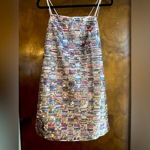 Lucy Paris Sequin Dress, Adjustable Straps, size XS
